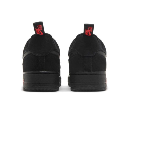 Nike Air Force 1 ‘07 LV8 - ‘Reflective Swoosh - Black Crimson’ worn ONCE - Picture 3 of 10